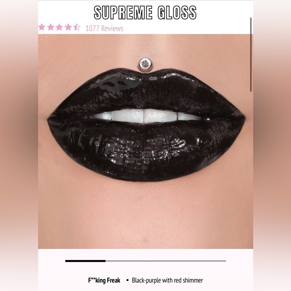 Brand New Jeffree Star Supreme Gloss Full Pigment Lip Gloss in Fucking Freak